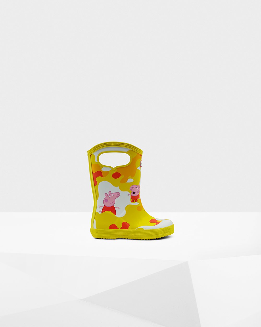 Botas de Lluvia Hunter Niños - Original First Peppa Pig Grab Handle - Amarillos - ILCHANQ-76